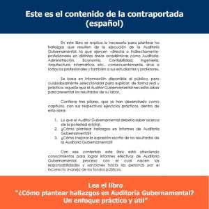 Reseña en español del Libro Hallazgos Auditoría Gubernamental